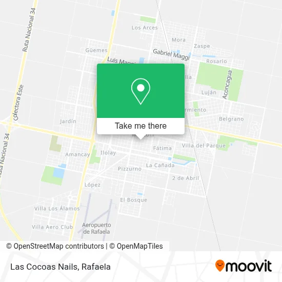 Las Cocoas Nails map