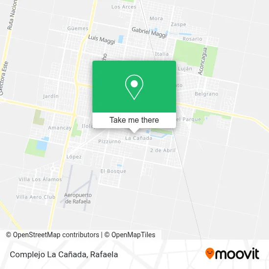 Complejo La Cañada map