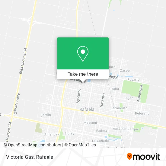 Victoria Gas map