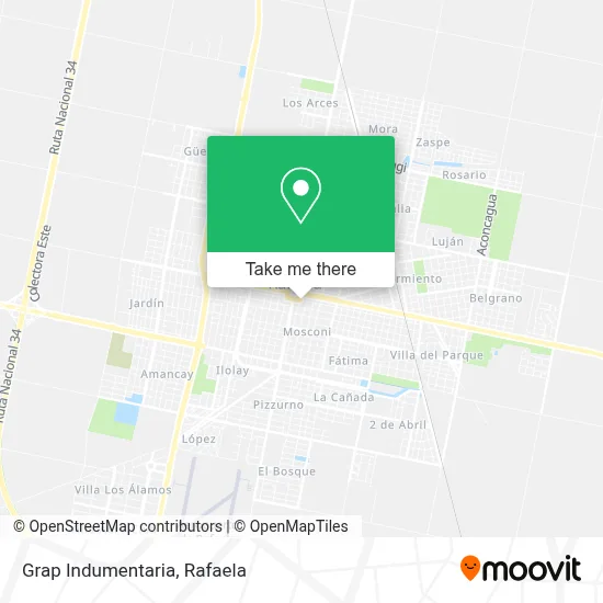 Grap Indumentaria map