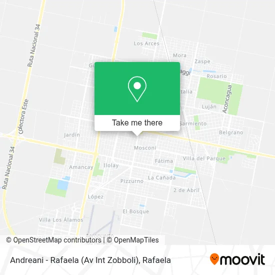 Andreani - Rafaela (Av Int Zobboli) map