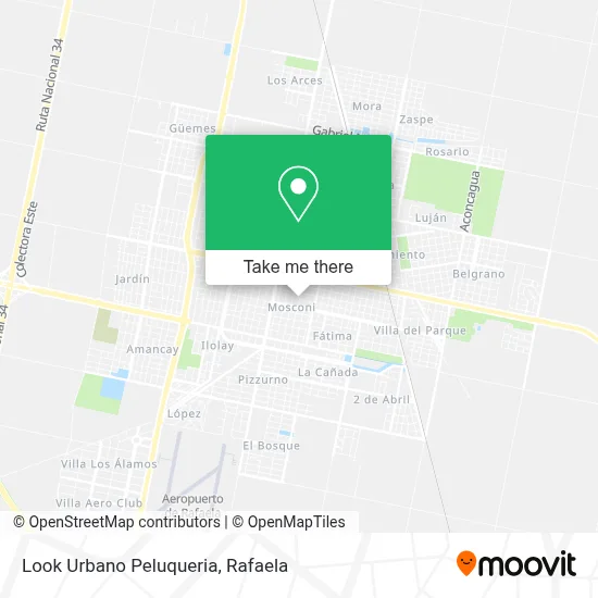 Look Urbano Peluqueria map