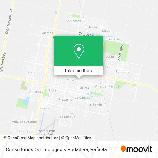 Consultorios Odontologicos Podadera map