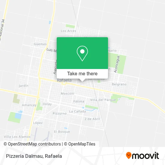 Pizzería Dalmau map