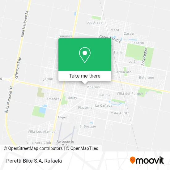 Peretti Bike S.A map