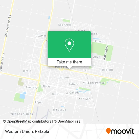 Western Union map