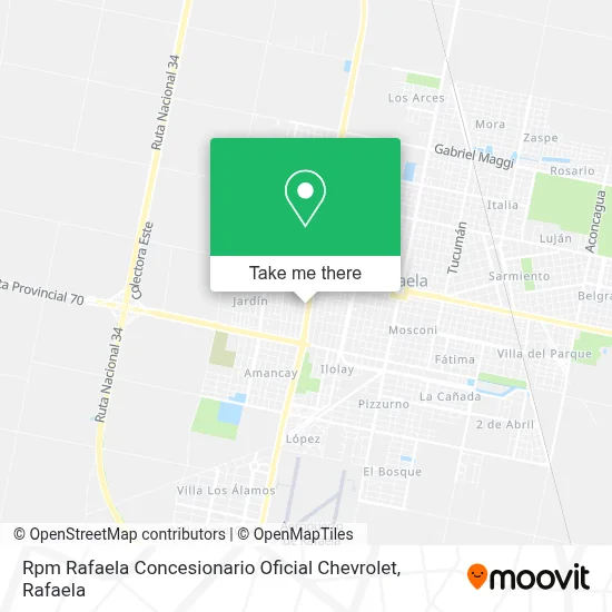 Rpm Rafaela Concesionario Oficial Chevrolet map