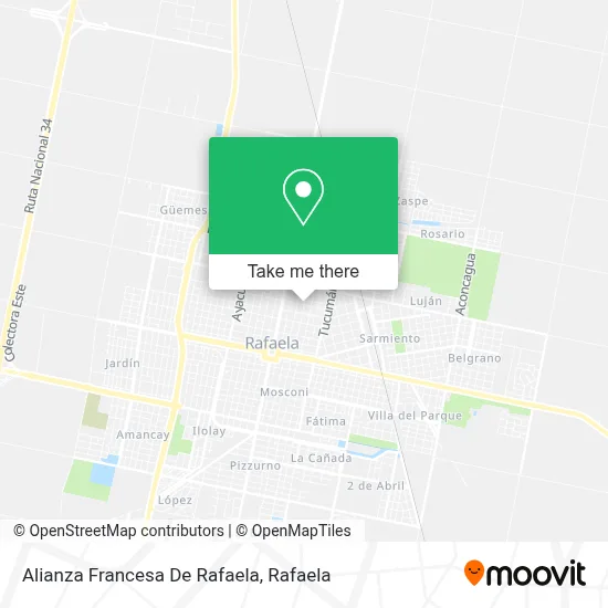 Alianza Francesa De Rafaela map