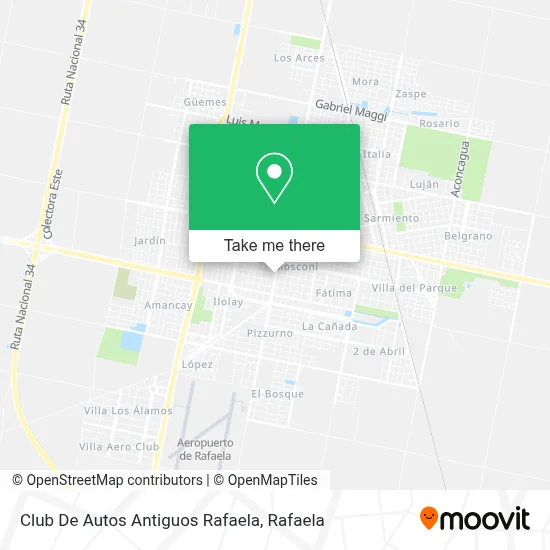 Club De Autos Antiguos Rafaela map