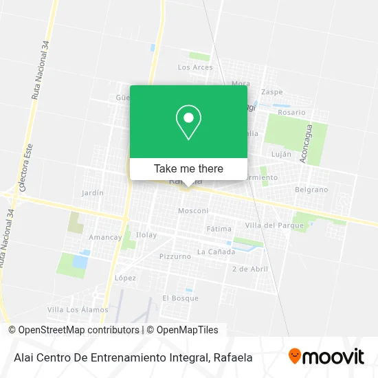 Alai Centro De Entrenamiento Integral map