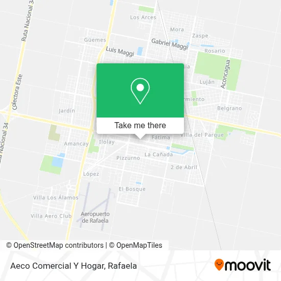 Aeco Comercial Y Hogar map