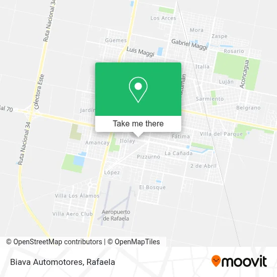 Biava Automotores map