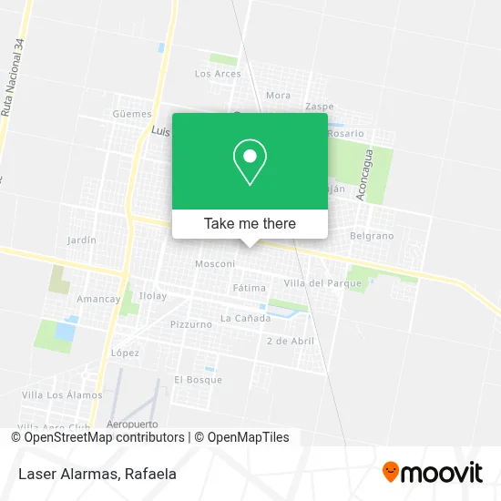 Laser Alarmas map