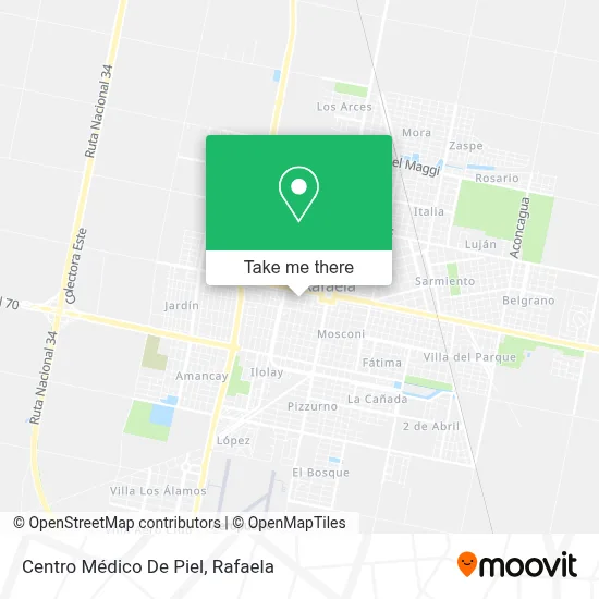 Centro Médico De Piel map
