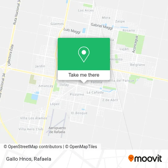 Gallo Hnos map