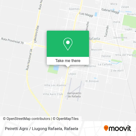Peiretti Agro / Liugong Rafaela map