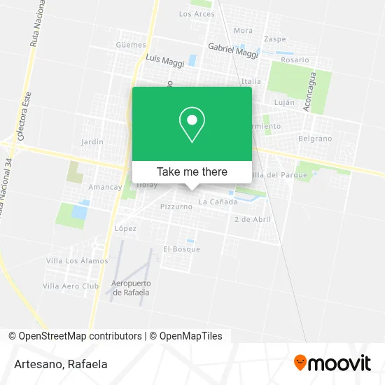 Artesano map