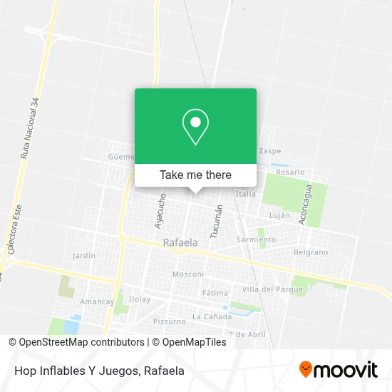 Hop Inflables Y Juegos map