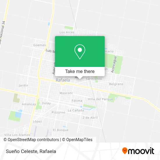 Sueño Celeste map