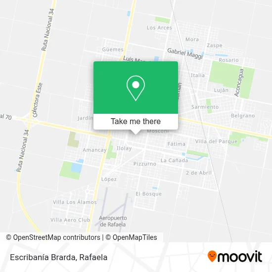 Escribanía Brarda map