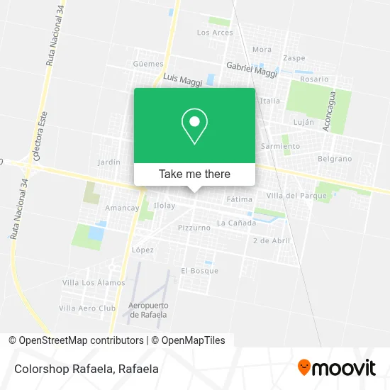 Colorshop Rafaela map