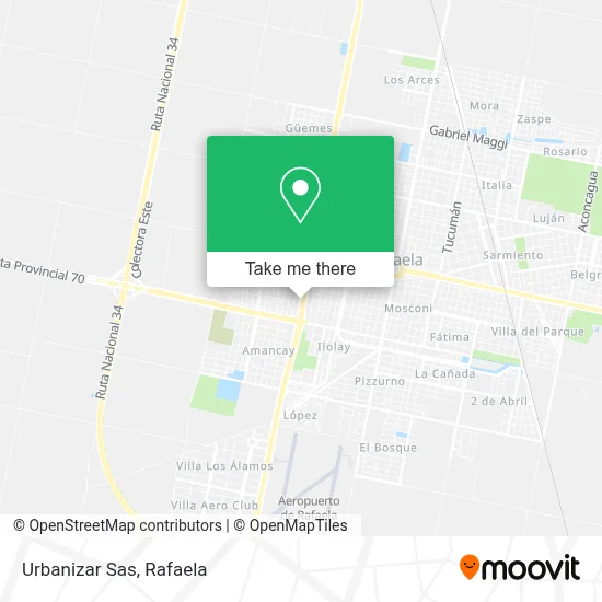 Urbanizar Sas map