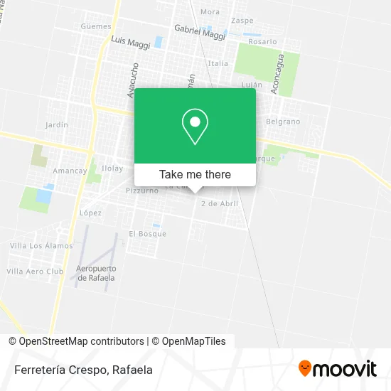 Ferretería Crespo map