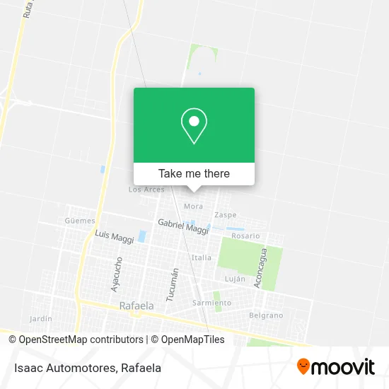 Isaac Automotores map