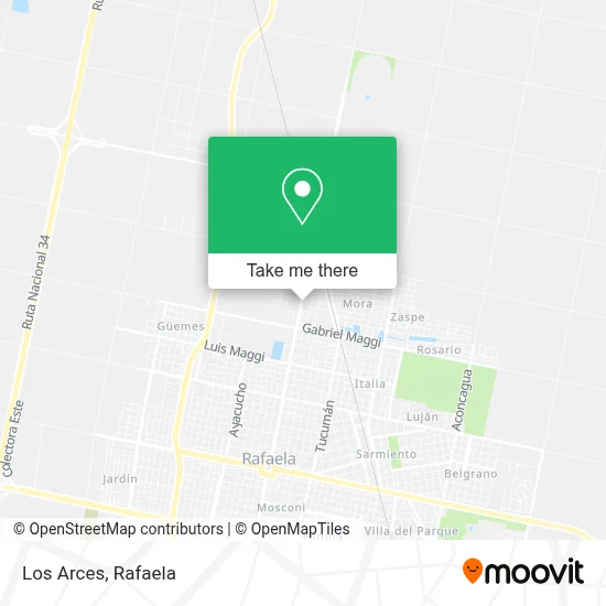 Los Arces map