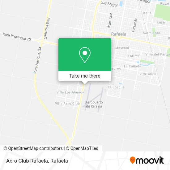 Aero Club Rafaela map
