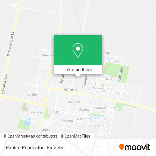 Pablito Repuestos map