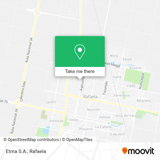 Etma S.A. map
