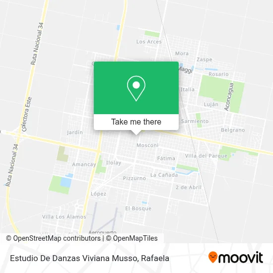 Estudio De Danzas Viviana Musso map