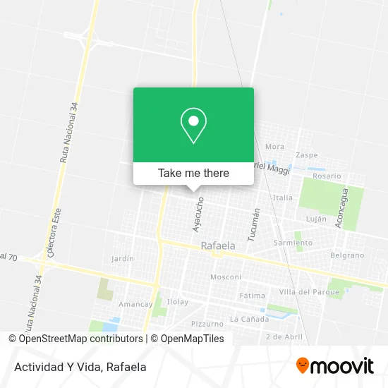 Actividad Y Vida map