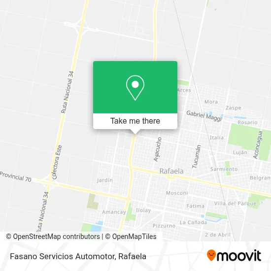 Fasano Servicios Automotor map