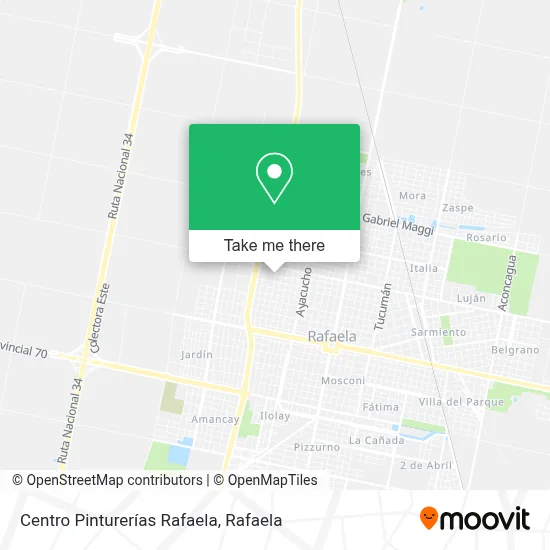 Centro Pinturerías Rafaela map
