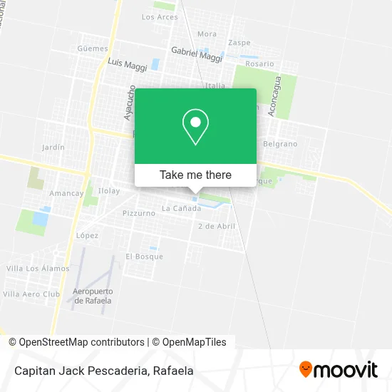 Capitan Jack Pescaderia map
