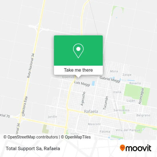 Total Support Sa map