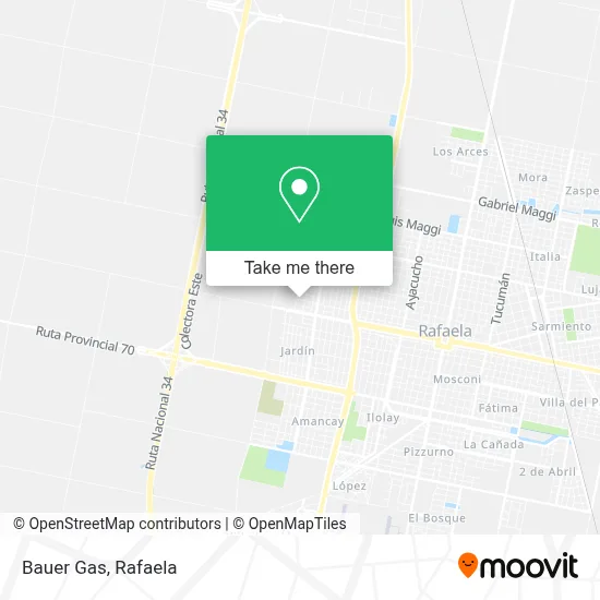 Bauer Gas map