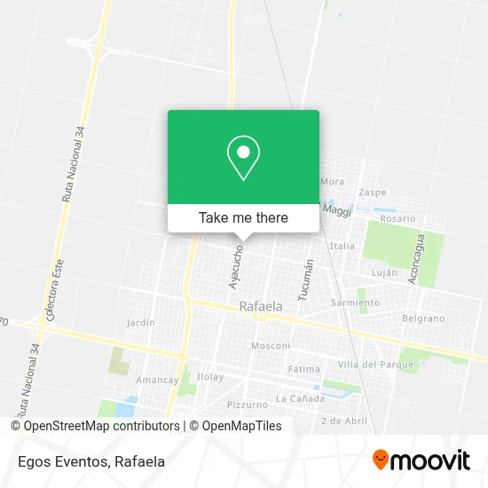 Egos Eventos map
