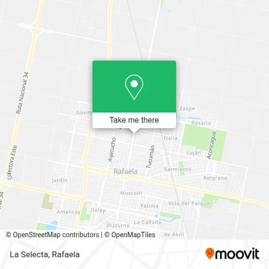 La Selecta map