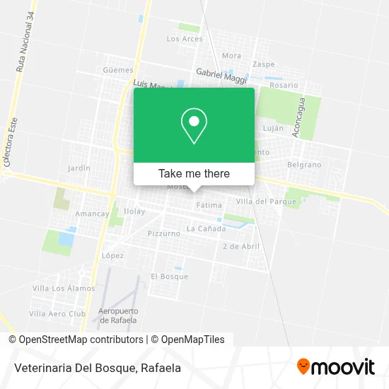 Veterinaria Del Bosque map