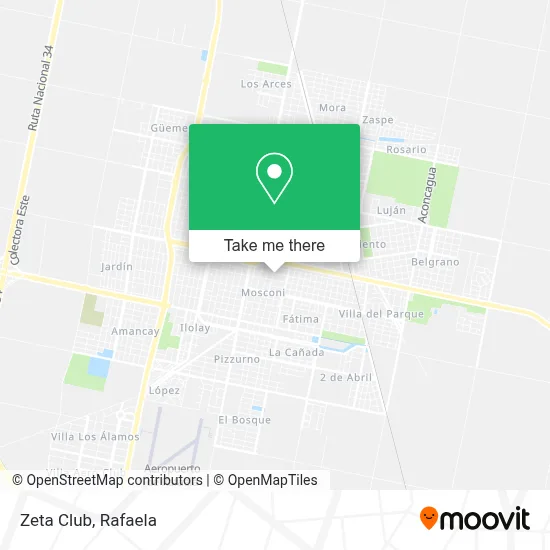 Zeta Club map