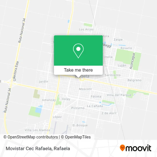 Movistar Cec Rafaela map