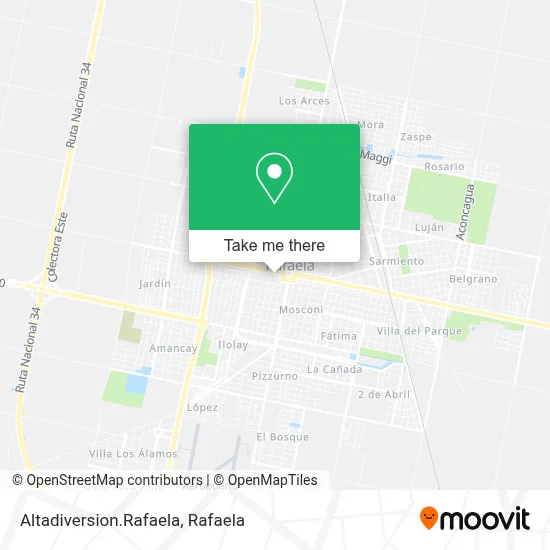 Altadiversion.Rafaela map