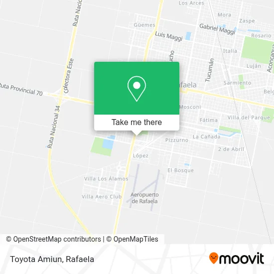 Toyota Amiun map