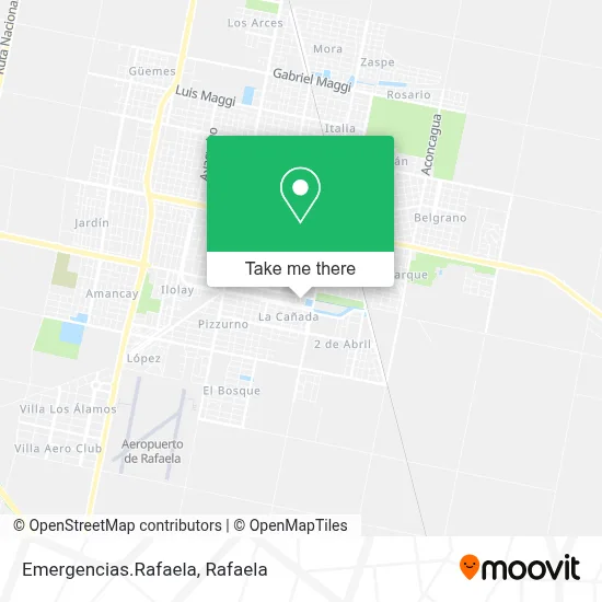 Emergencias.Rafaela map
