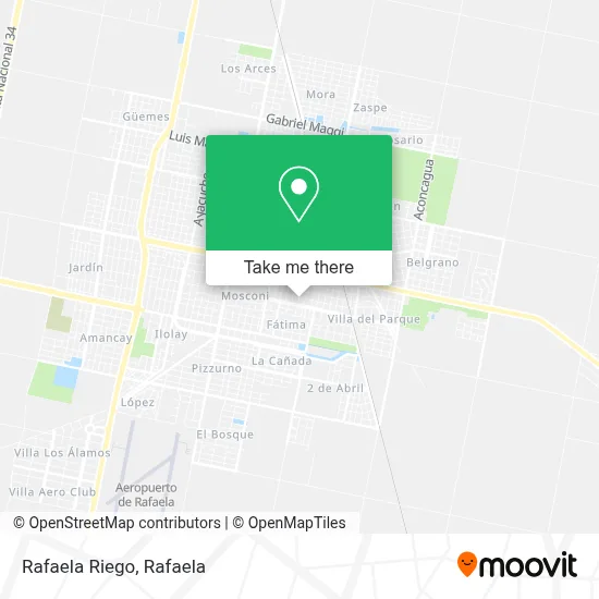 Rafaela Riego map