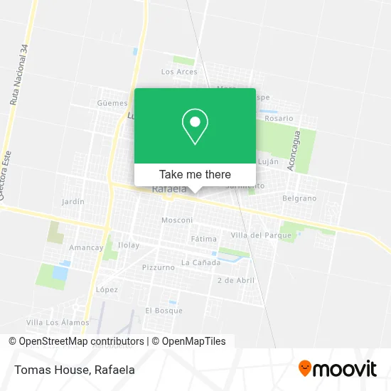 Casa Tomas map