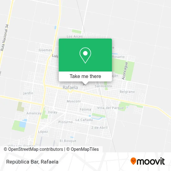 República Bar map